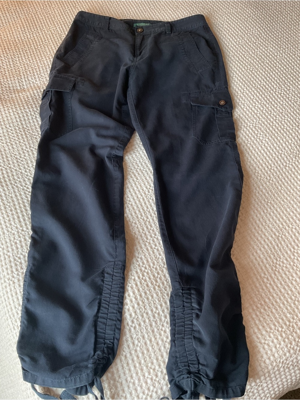 Ralph Lauren Black Cargo Jogger Pants